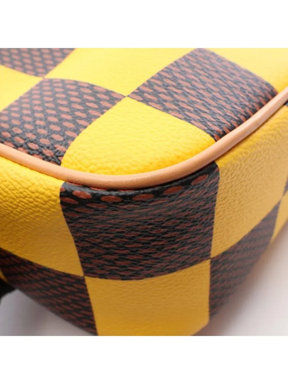 Louis Vuitton Handbag Chess Messenger Damier Pop Jaunemat 2-Way Leather